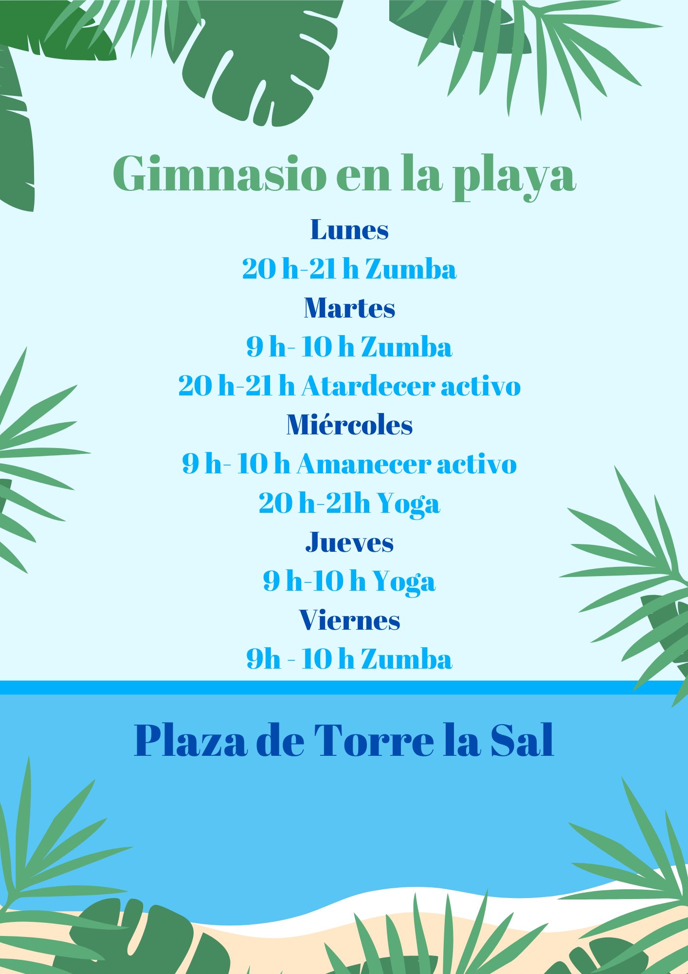 Gimnasio en la playa 2024